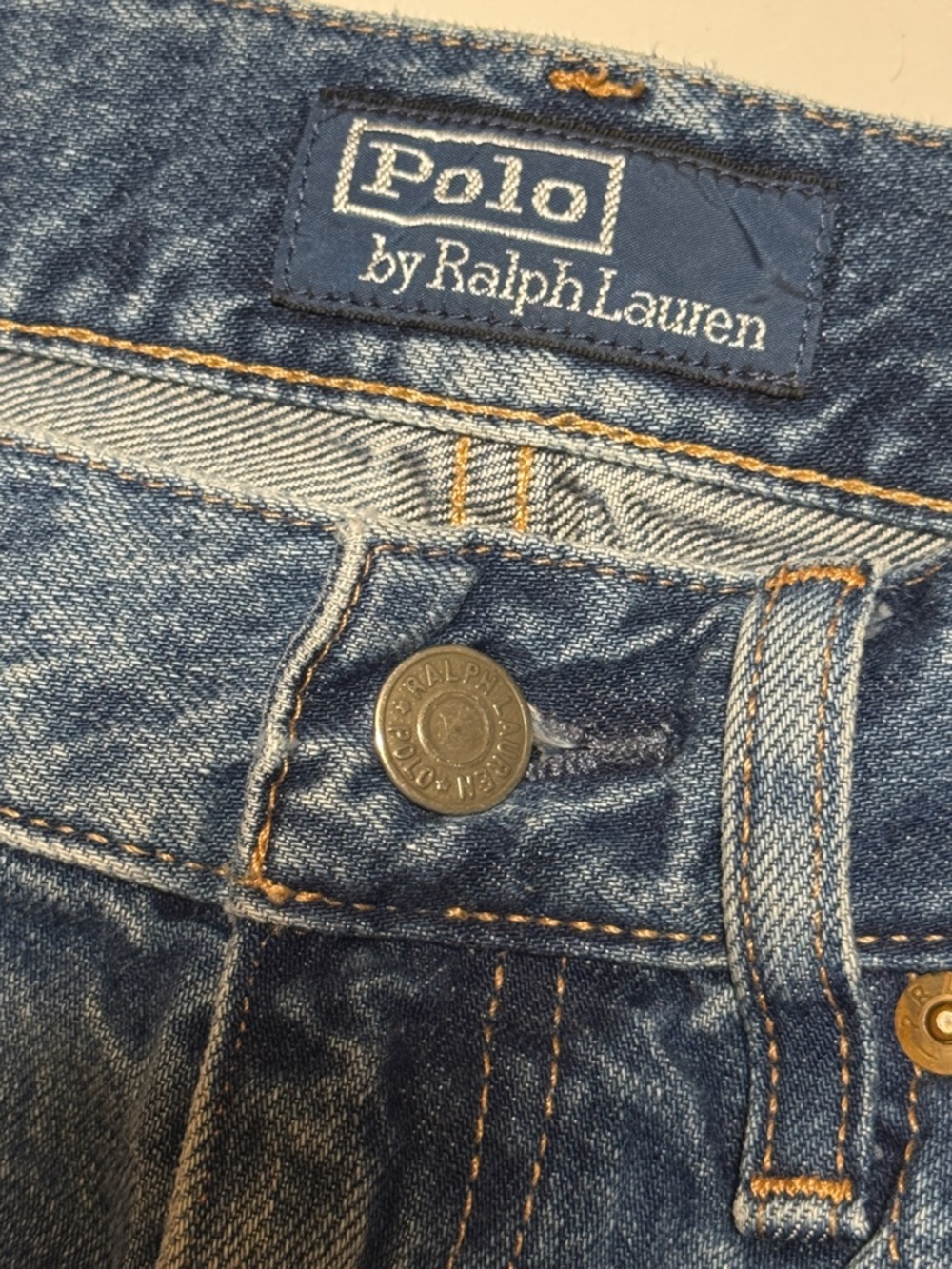 POLO by Ralph Lauren Women's Paneled Flare Premium‎ Denim Jeans Raw Hem Boho 29 - Picture 8 of 14